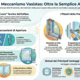 Guida ai meccanismi vasistas: illustra tipi di apertura, materiali, progettazione e fattori decisivi. Evita che una finestra vasistas si sganci con la giusta scelta.