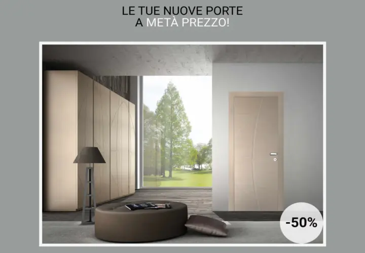 Porte interne moderne in offerta: approfitta della detrazione e rinnova la tua casa a metà prezzo!