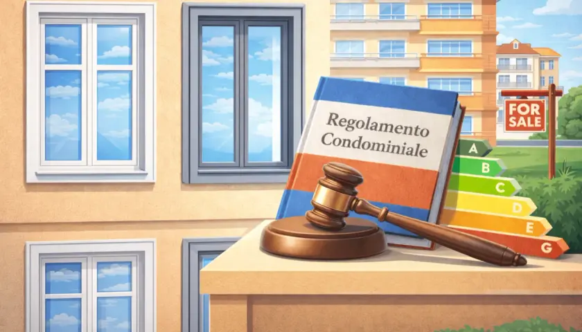 Regolamento condominiale, martelletto e certificazione energetica: tutto pronto per la cessione del credito infissi.