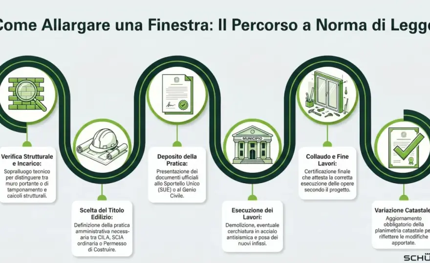 Allargare una finestra esistente - permessi, costi e rischi