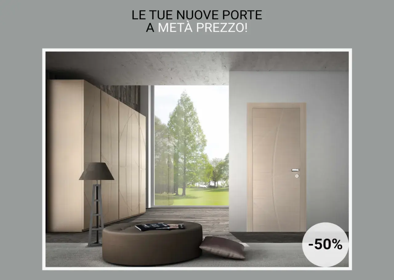 Porte interne moderne in offerta: approfitta della detrazione e rinnova la tua casa a metà prezzo!