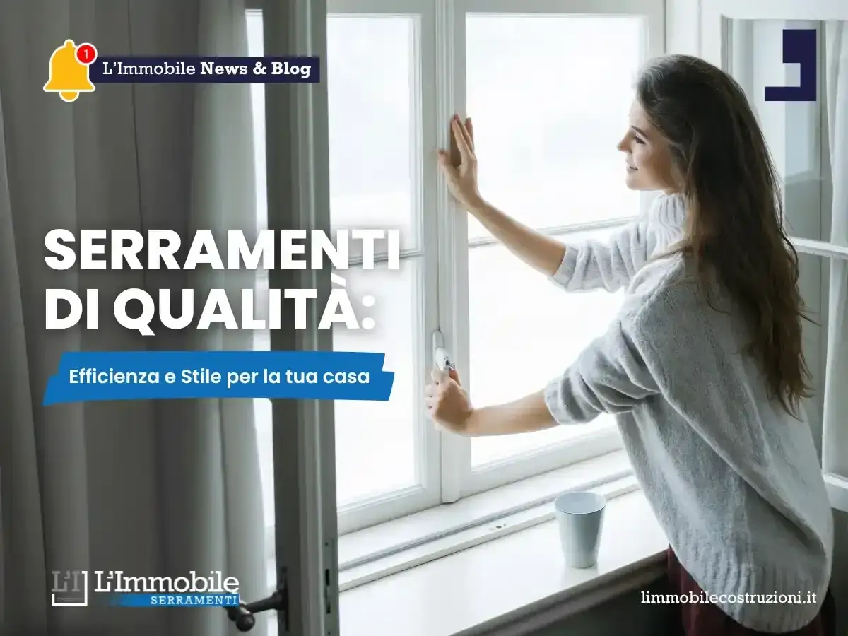 Donna apre una finestra, simbolo di benessere abitativo. Serrature di qualit&agrave; per efficienza e stile.