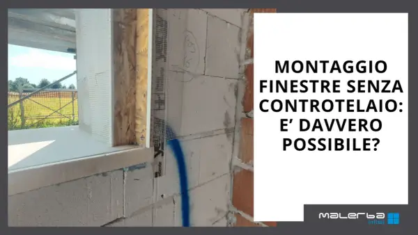 Installazione di finestre senza controtelaio: un cantiere edile mostra la fase di montaggio.